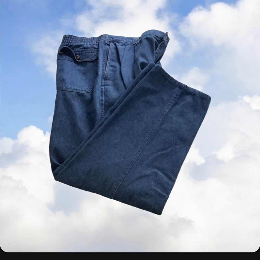 SAVANE Mens jeans blue w beltloops 4pockets in great shape 36”W 29” Leng…